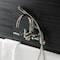 Aqua Vintage AE8156DKL 7-Inch Adjustable Wall Mount Clawfoot Tub Faucet, Polished Nickel AE8156DKL - alternate 6
